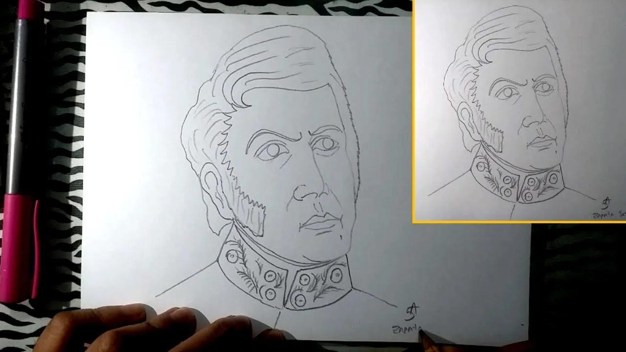 Como dibujar a José de San Martín? | How to draw José de San Martín? - YouTube Como dibujar a José de San Martín? | How to draw José de San Martín? - YouTube