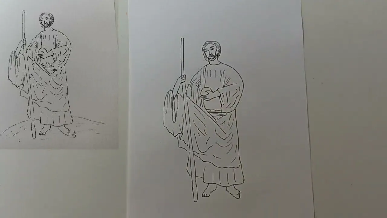 Cómo dibujar a Judas Tadeo? - YouTube