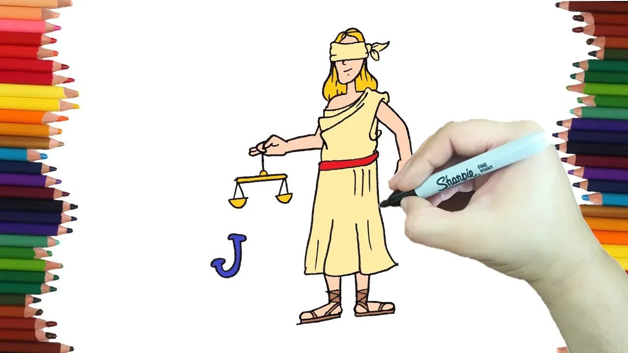 Como Dibujar la JUSTICIA - Dibujos con la letra J paso a paso y muy Fácil - YouTube Como Dibujar la JUSTICIA - Dibujos con la letra J paso a paso y muy Fácil - YouTube