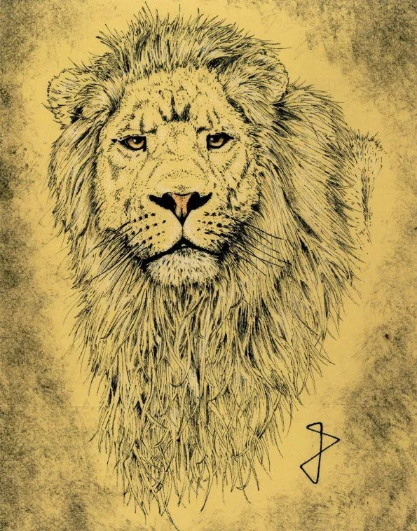 León en Sephia - Imágenes de Animales en Temática General | Dibujando León en Sephia - Imágenes de Animales en Temática General | Dibujando