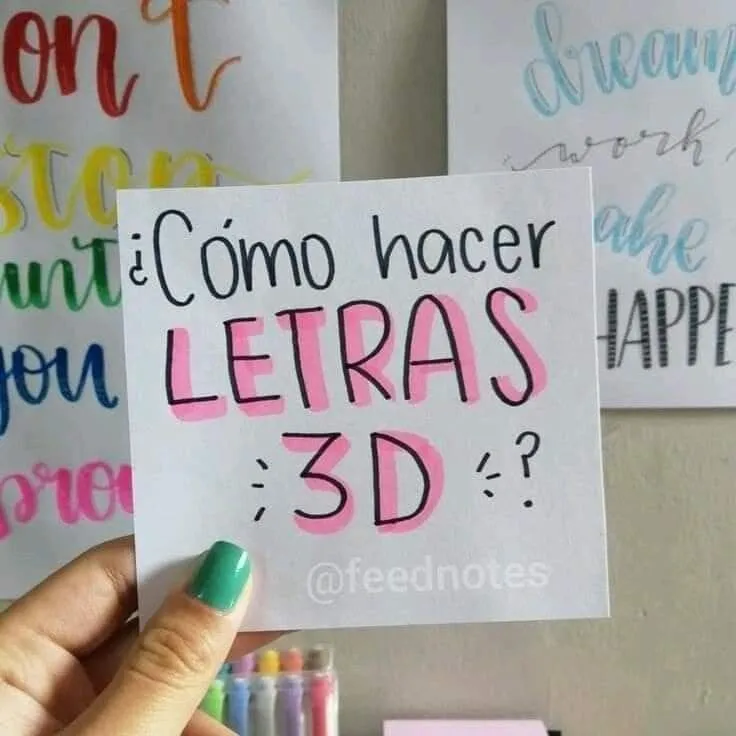 Cómo dibujar letras 3D a mano o en cartón. Descarga plantillas - 2023 Cómo dibujar letras 3D a mano o en cartón. Descarga plantillas - 2023
