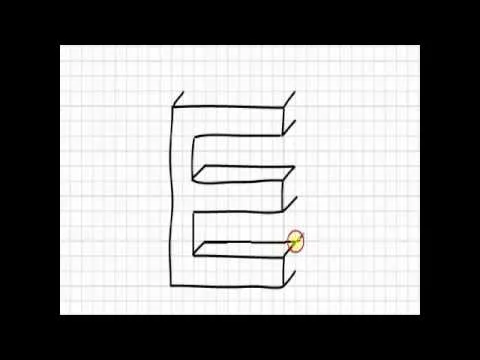 Dibujar letras en 3D - YouTube