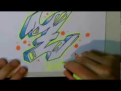 Dibujar letras graffiti (Letra Z tutorial) - YouTube
