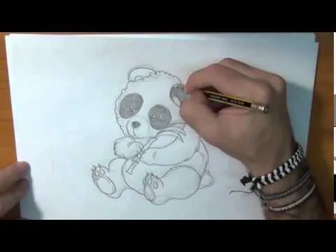 Como dibujar a un lindo Oso Panda :3 - YouTube Como dibujar a un lindo Oso Panda :3 - YouTube