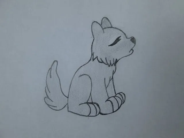 Cómo dibujar un lobo aullando - YouTube