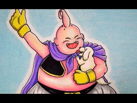 COMO DIBUJAR A MAJIN BOO Y SU PERRO BEE (DRAGON BALL Z) - YouTube