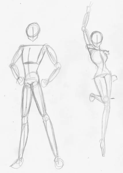 Como dibujar el cuerpo anime - Imagui