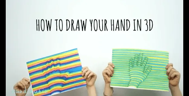 Cómo dibujar tu mano en 3D