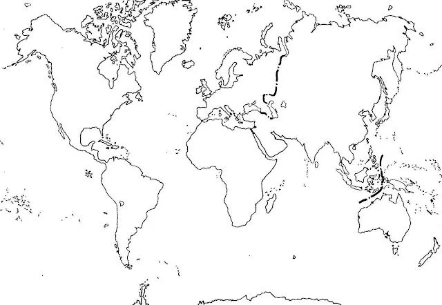 Dibujar mapa del mundo - Imagui
