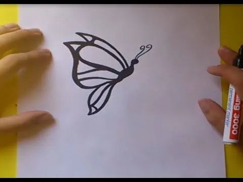 Como dibujar mariposas paso a paso - Imagui