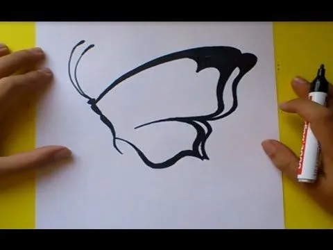 Como dibujar una mariposa paso a paso 3 | How to draw a butterfly ... Como dibujar una mariposa paso a paso 3 | How to draw a butterfly ...