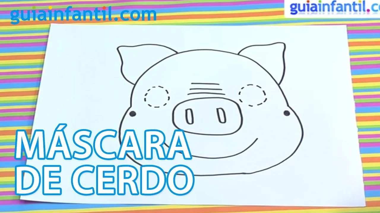 Cómo dibujar una máscara de cerdo - YouTube Cómo dibujar una máscara de cerdo - YouTube