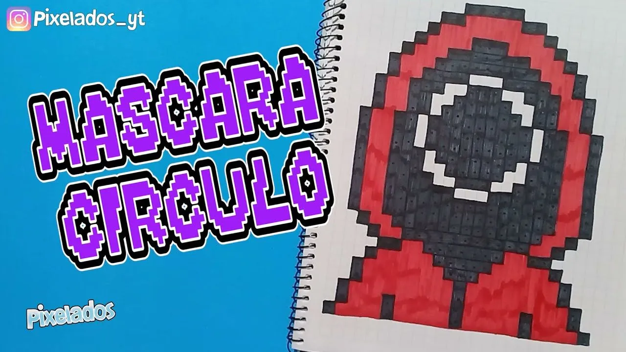 COMO DIBUJAR MASCARA CIRCULO GUARDIA (MASKED WORKER) del JUEGO DEL CALAMAR PIXEL ART - PIXELADOS - YouTube COMO DIBUJAR MASCARA CIRCULO GUARDIA (MASKED WORKER) del JUEGO DEL CALAMAR PIXEL ART - PIXELADOS - YouTube
