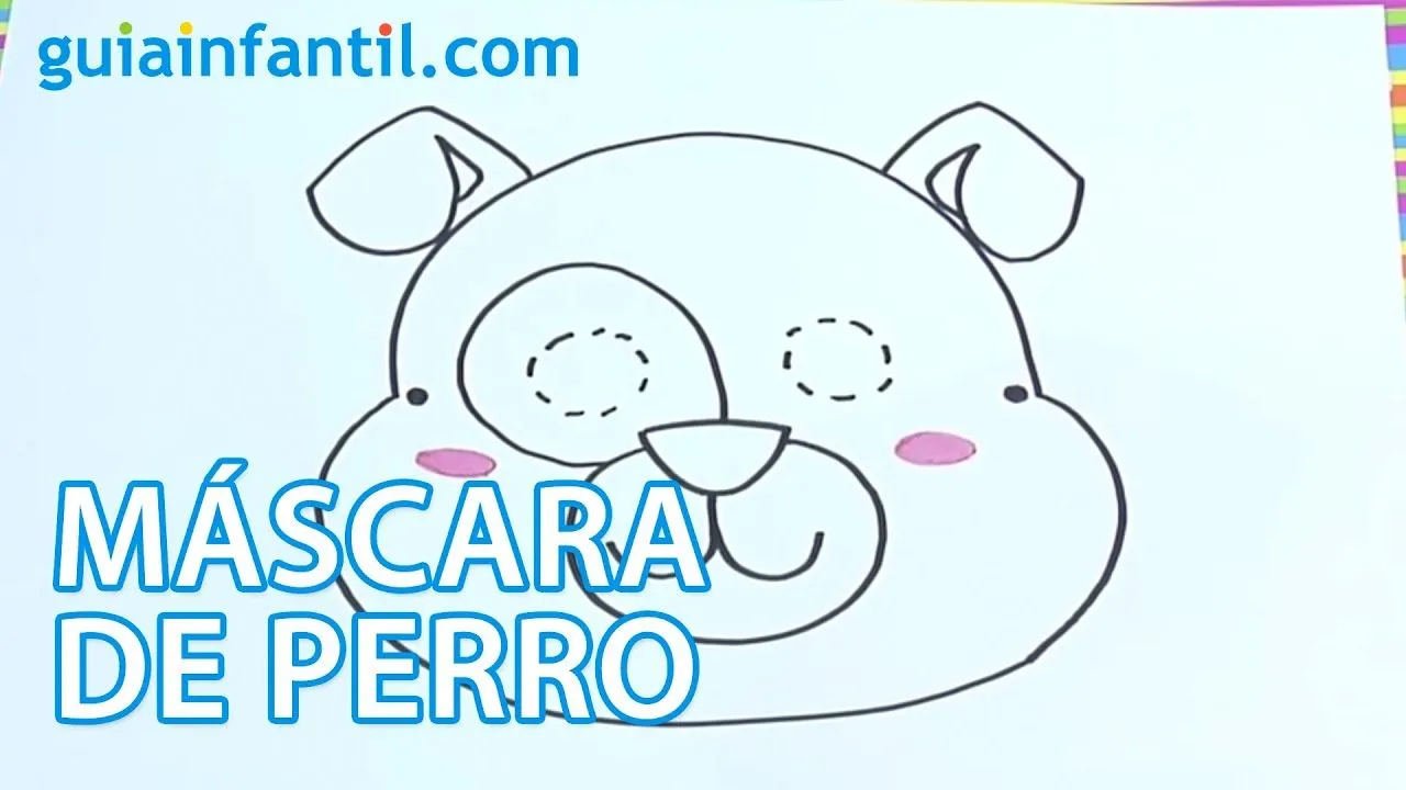 Cómo dibujar una máscara de perro - YouTube Cómo dibujar una máscara de perro - YouTube