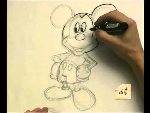 como dibujar mickey mouse - YouTube