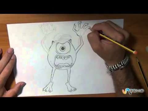 Dibujar a Mike de Monstruos S. A. - YouTube
