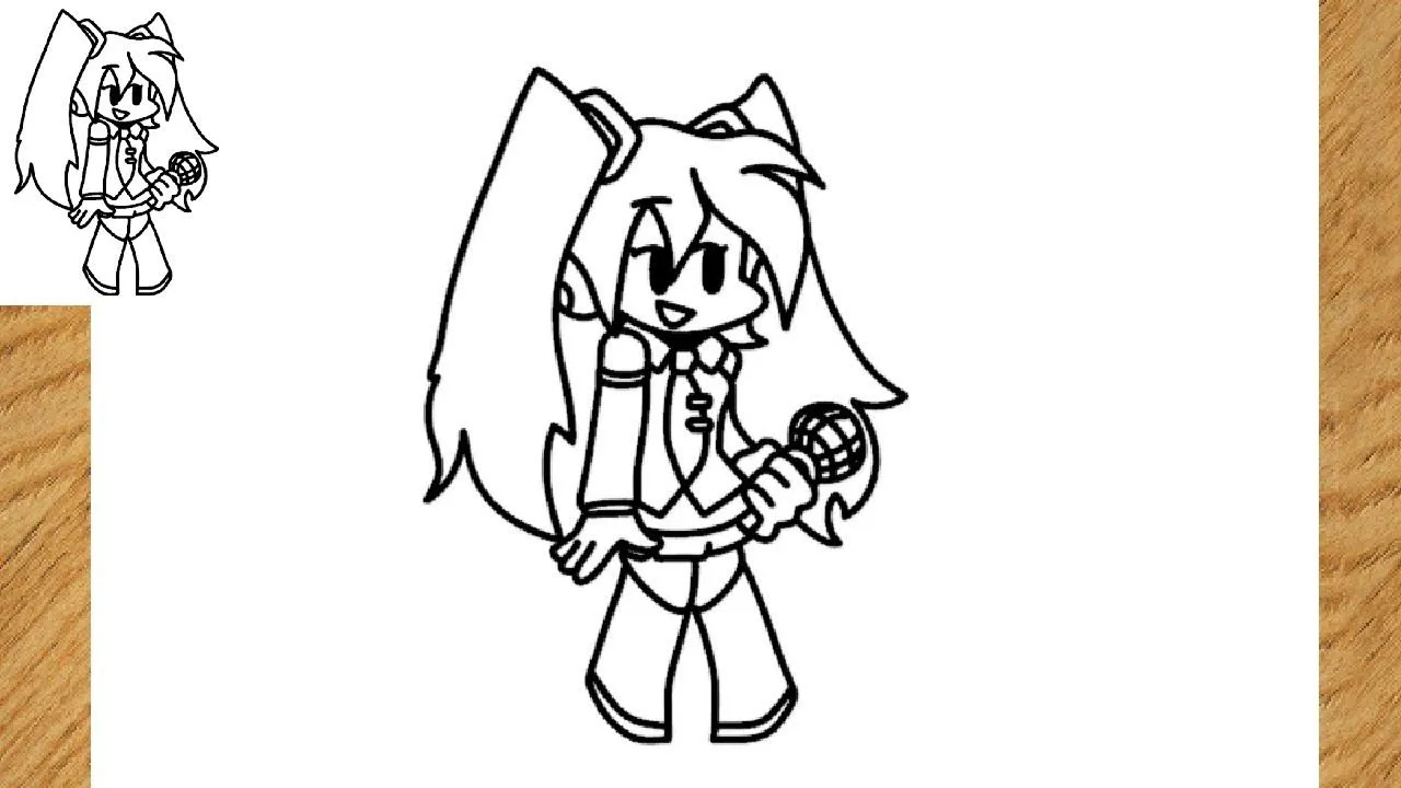 Como dibujar a Miku fnf paso a paso - mod Friday Night Funkin - YouTube Como dibujar a Miku fnf paso a paso - mod Friday Night Funkin - YouTube