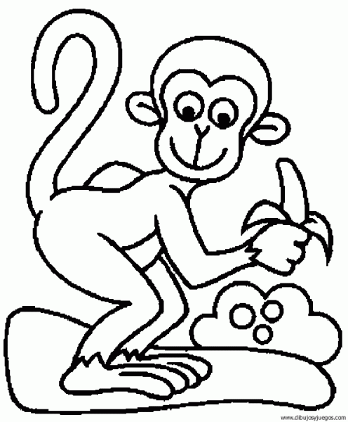 dibujo-de-mono-082 | Dibujos y juegos, para pintar y colorear dibujo-de-mono-082 | Dibujos y juegos, para pintar y colorear