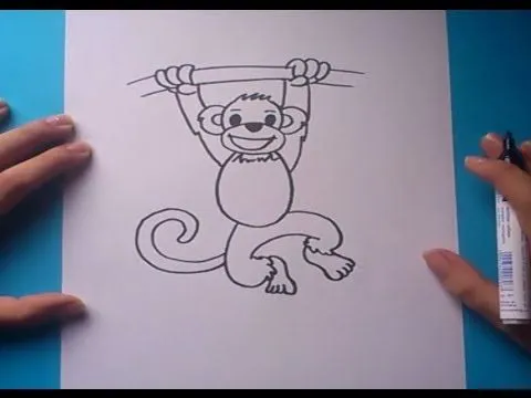 Como dibujar un mono paso a paso | How to draw a monkey - YouTube Como dibujar un mono paso a paso | How to draw a monkey - YouTube