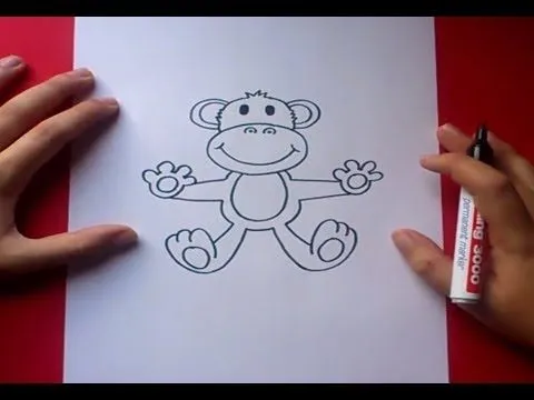 Como dibujar un mono paso a paso 3 | How to draw a monkey 3 - YouTube