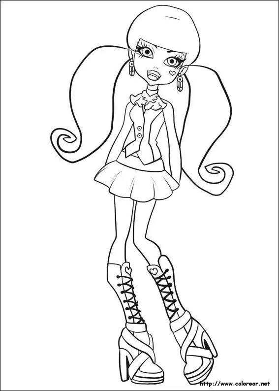 Dibujos de Monster High para colorear en Colorear.net Dibujos de Monster High para colorear en Colorear.net