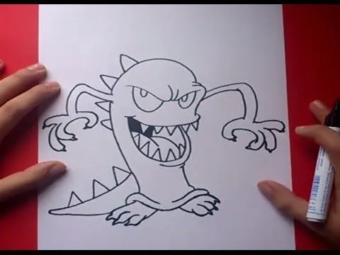 Como dibujar un monstruo paso a paso 3 | How to draw a monster 3 ... Como dibujar un monstruo paso a paso 3 | How to draw a monster 3 ...