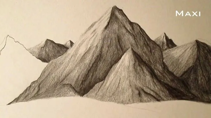 Cómo dibujar montañas a lápiz paso a paso, cómo aprender a dibujar ... Cómo dibujar montañas a lápiz paso a paso, cómo aprender a dibujar ...