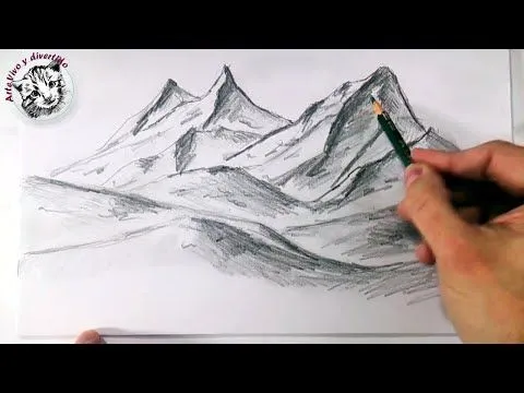 Como Dibujar Montañas Realistas a Lapiz Faciles y Paso a Paso ...