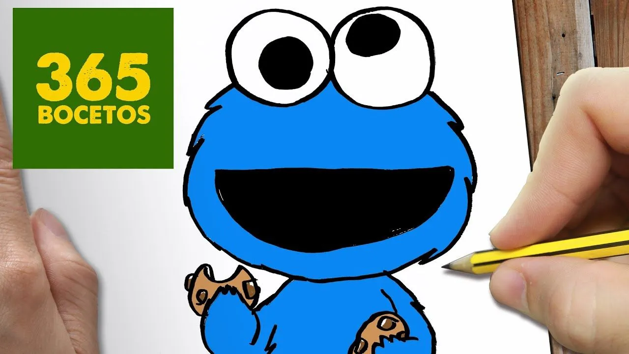 COMO DIBUJAR MONTRUO DE LAS GALLETAS KAWAII PASO A PASO - Dibujos ...