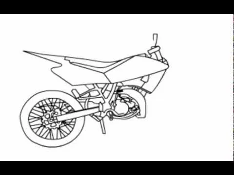 Como dibujar una motocicleta - YouTube