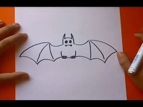 Como dibujar un murcielago paso a paso | How to draw a bat - YouTube Como dibujar un murcielago paso a paso | How to draw a bat - YouTube