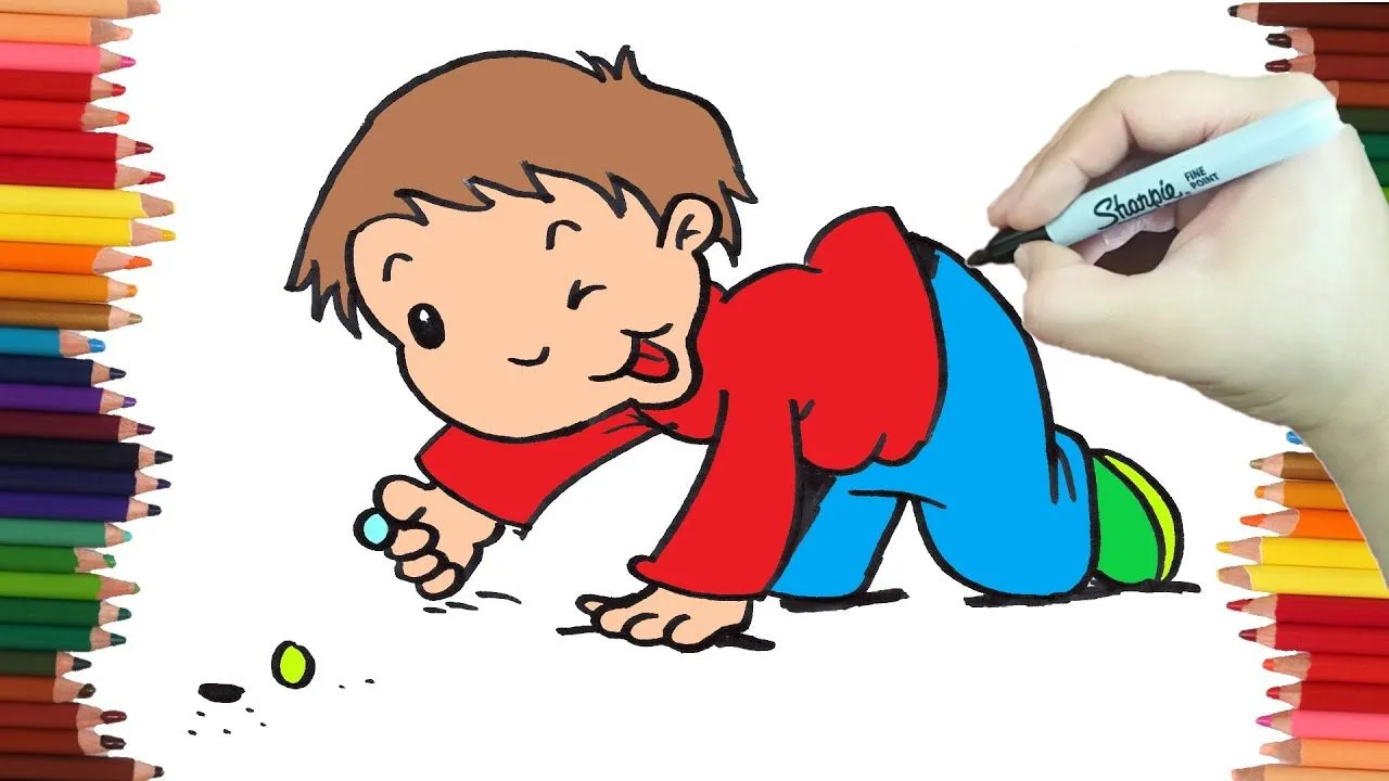 Como dibujar UN NIÑO JUGANDO CANICAS paso a paso y MUY FACIL - Dibujos para Colorear - YouTube Como dibujar UN NIÑO JUGANDO CANICAS paso a paso y MUY FACIL - Dibujos para Colorear - YouTube