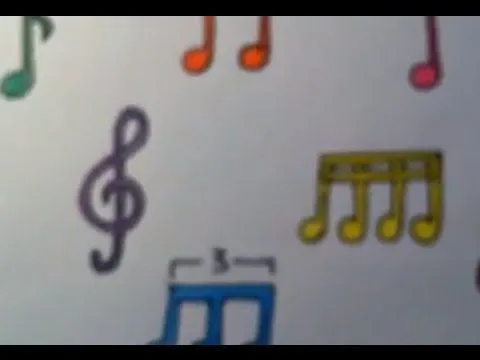 Dibujar notas musicales de colores - YouTube Dibujar notas musicales de colores - YouTube