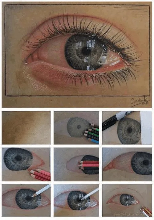como dibujar un ojo | Tumblr
