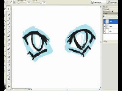 como dibujar ojos sencillos, anime - YouTube