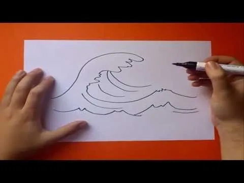 Como dibujar una ola paso a paso | How to draw a wave - YouTube Como dibujar una ola paso a paso | How to draw a wave - YouTube