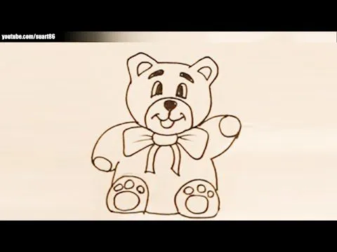Como dibujar un osito tierno paso a paso - YouTube Como dibujar un osito tierno paso a paso - YouTube