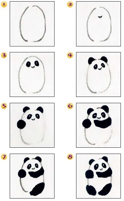 Dibujar Oso Panda paso a paso : Blog de Lujo Dibujar Oso Panda paso a paso : Blog de Lujo
