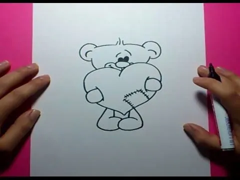 Como dibujar un oso de peluche paso a paso 12 | How to draw a ...