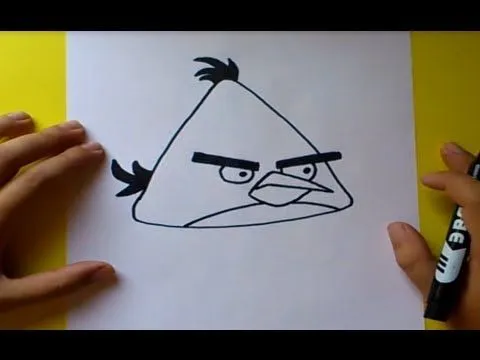 Como dibujar el pajaro amarillo paso a paso - Angry birds | How to ... Como dibujar el pajaro amarillo paso a paso - Angry birds | How to ...