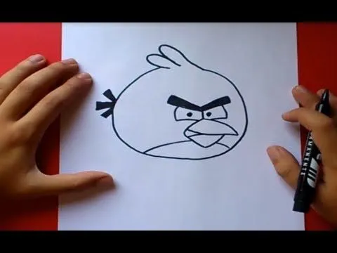 Como dibujar el pajaro rojo paso a paso - Angry birds | How to ... Como dibujar el pajaro rojo paso a paso - Angry birds | How to ...