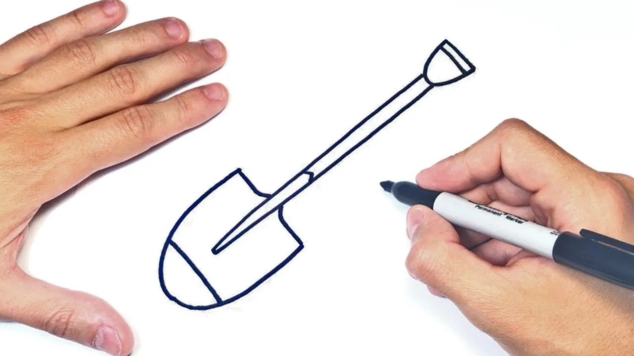 Cómo dibujar una Pala Paso a Paso | Dibujo de Pala - YouTube Cómo dibujar una Pala Paso a Paso | Dibujo de Pala - YouTube