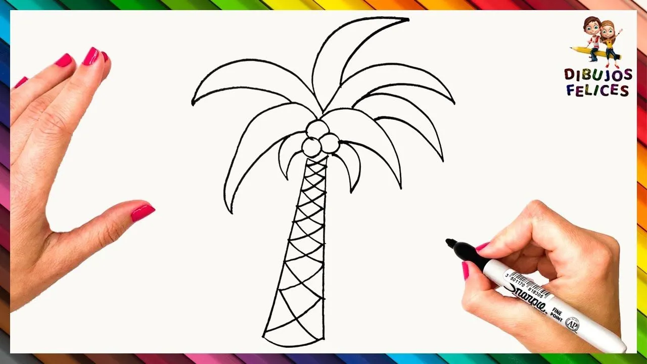 Cómo Dibujar Una Palmera 