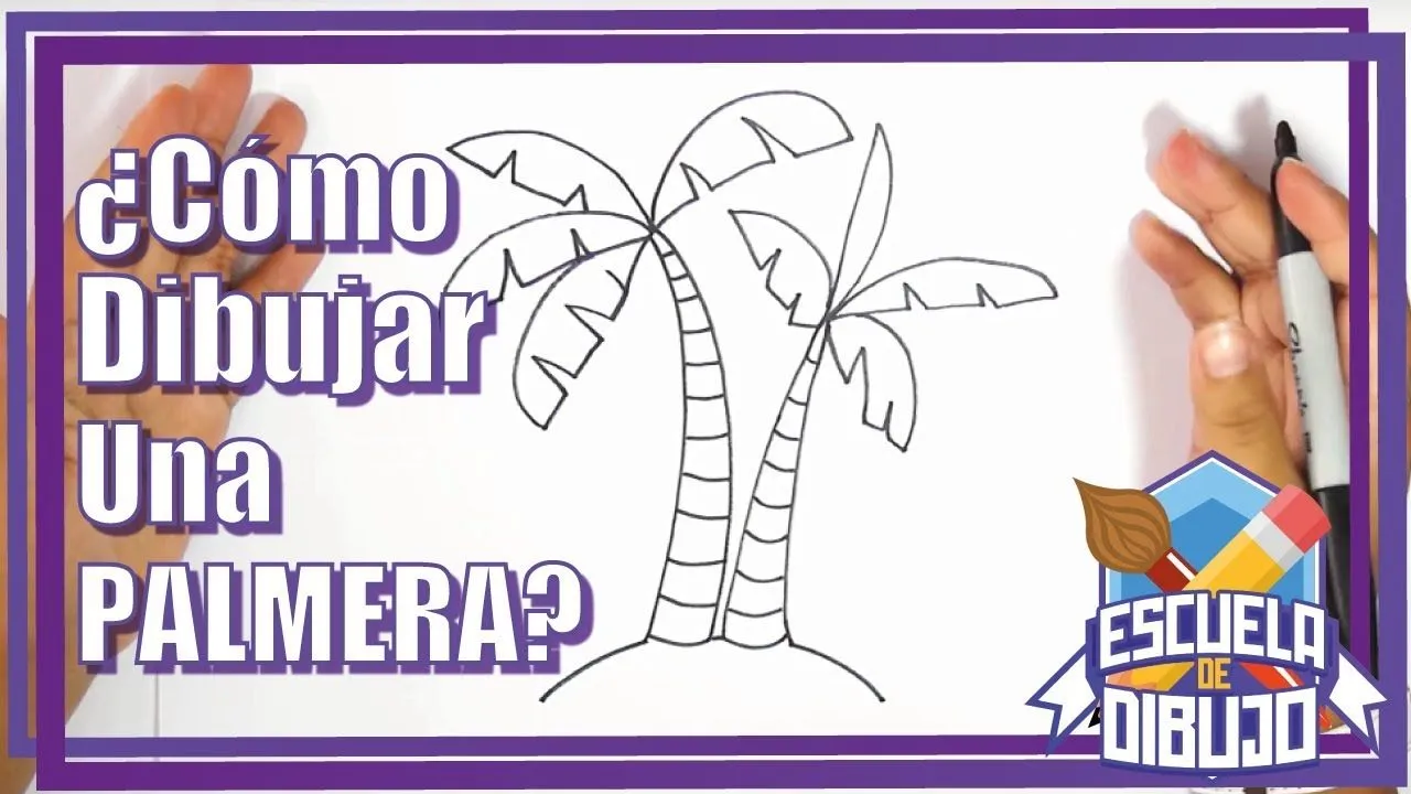 Cómo Dibujar una PALMERA? - 