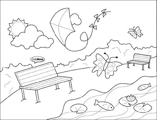 Imágenes de un parque para dibujar - Imagui Imágenes de un parque para dibujar - Imagui