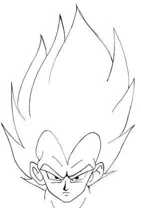 Vegeta de Dragon Ball - Tutoriales de Como dibujar a en Personajes ... Vegeta de Dragon Ball - Tutoriales de Como dibujar a en Personajes ...
