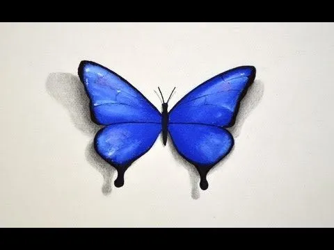 Cómo dibujar con pastel: Una mariposa - Arte Divierte - YouTube Cómo dibujar con pastel: Una mariposa - Arte Divierte - YouTube