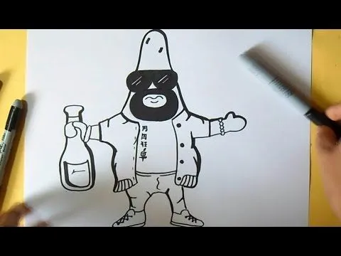 cómo dibujar a Patricio Estrella (Rapero) Graffiti | by Dw - YouTube cómo dibujar a Patricio Estrella (Rapero) Graffiti | by Dw - YouTube