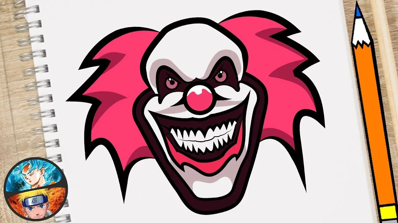 COMO DIBUJAR UN PAYASO ASESINO FÁCIL PASO A PASO - YouTube COMO DIBUJAR UN PAYASO ASESINO FÁCIL PASO A PASO - YouTube