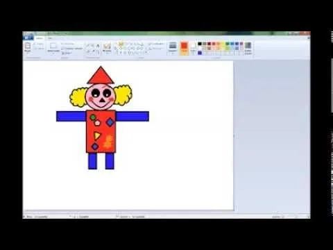 Como Dibujar Un Payaso En Paint? - YouTube